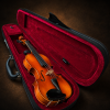 Mặt trước violin Suzuki No.220 size 1/4 nằm trong hộp mở