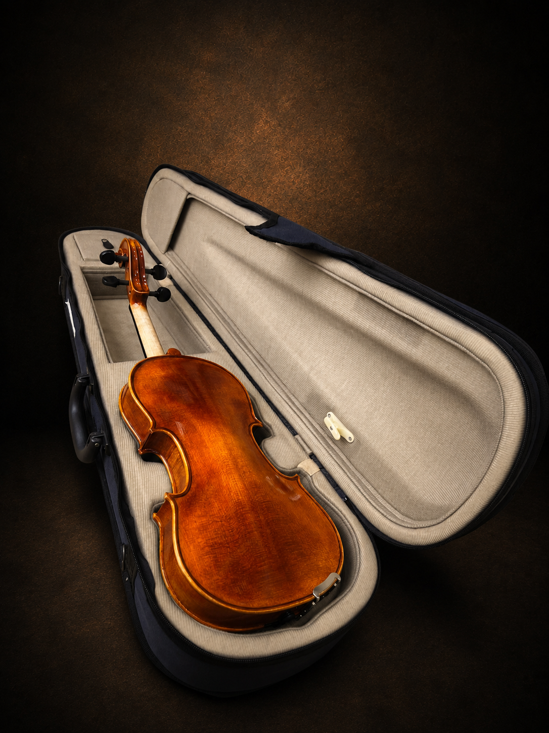 Mặt lưng violin Suzuki No.230 size 3/4 trong hộp mở
