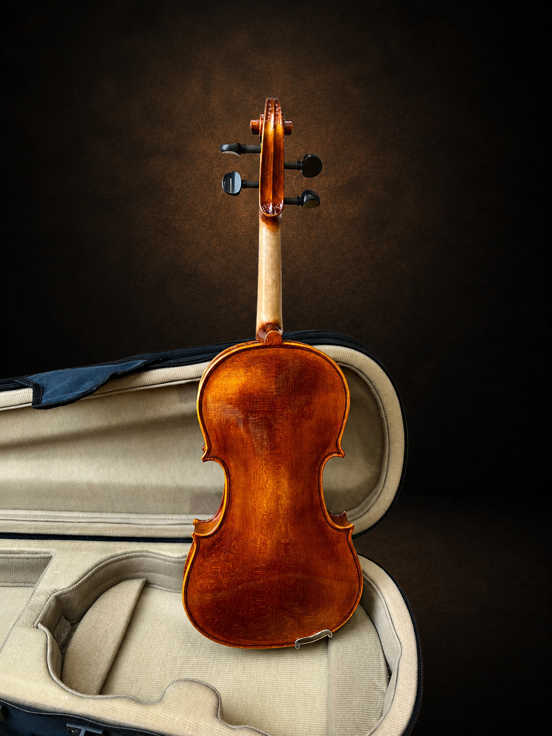 Toàn bộ mặt lưng violin Suzuki No.230 size 3/4 đặt đứng
