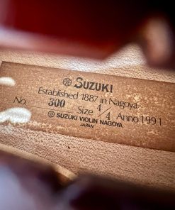 Nhãn trong violin Suzuki No.300 size 4/4 ghi Anno 1991