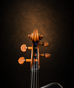Hộp chốt violin mang nhãn Schweitzer 1814 nhìn từ phía trước