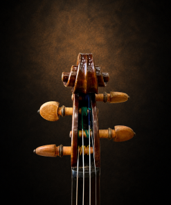 Hộp chốt violin mang nhãn Carlo Bisiach di Leandro 1949 nhìn từ phía trước