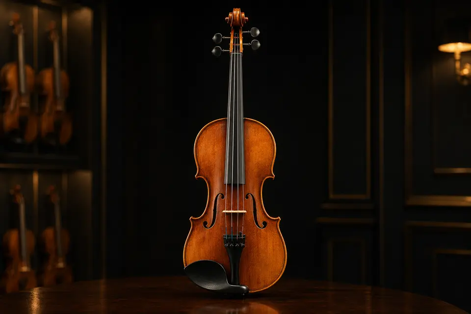 Violin Bella Armonia size 4/4 trong không gian dark luxury