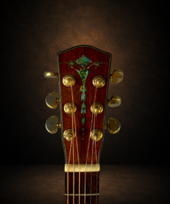 Guitar Headway TF-1000 – mặt trước đầu đàn với họa tiết khảm