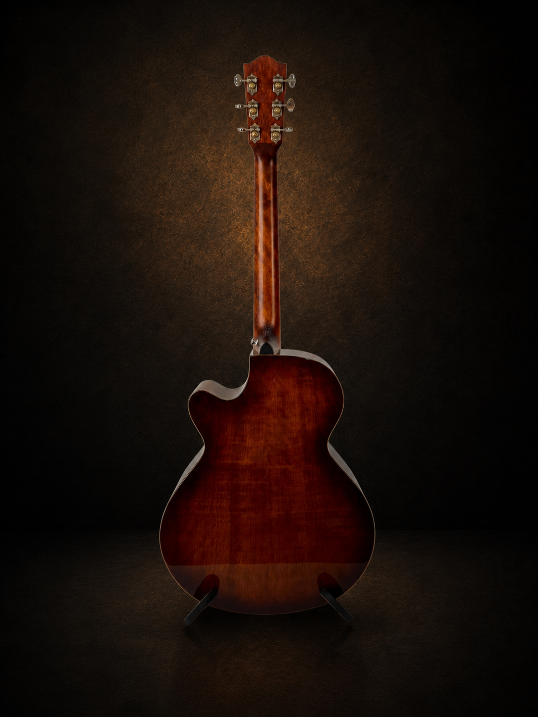 Guitar Headway HSJ-5130SE – toàn cảnh mặt sau và cần đàn