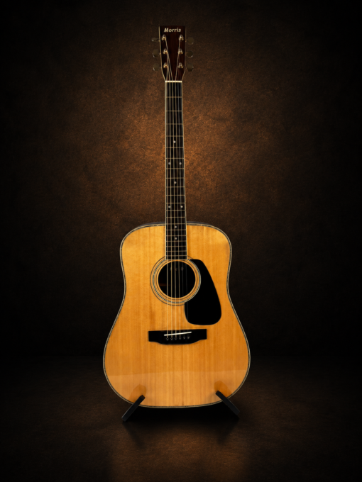 Guitar Morris MD-515 – toàn cảnh mặt trước dáng dreadnought