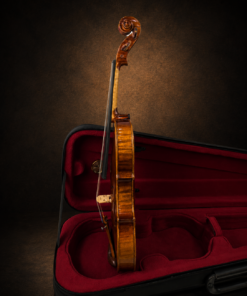 Góc nghiêng hông violin Lamy H.Ennile Blondelel, mặt đàn hướng sang trái