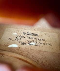 Nhãn trong violin Suzuki No.280 size 4/4 ghi Anno 1980