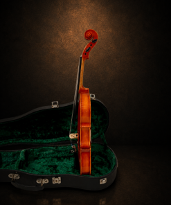Góc nghiêng hông violin Suzuki No.280 size 4/4, mặt đàn hướng sang trái