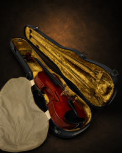 Chi tiết mặt spruce ngựa đàn và vecni Violin Georges Apparut 1928