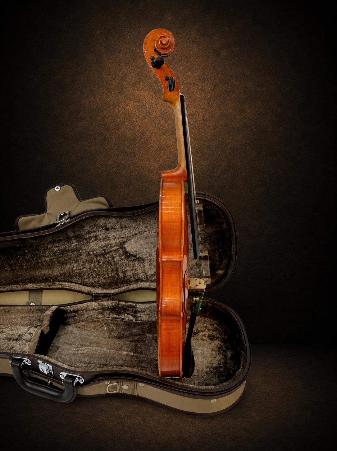 Góc nghiêng hông đối diện của violin Suzuki No.330 size 4/4