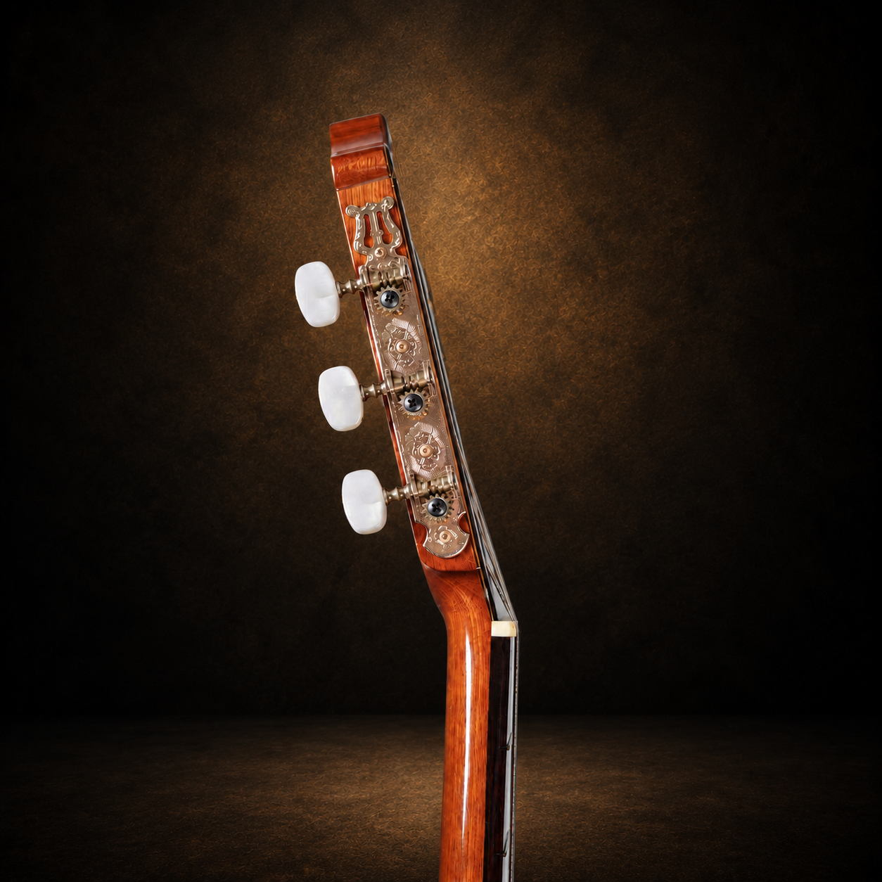 Guitar Fernandes GC-40 – mặt bên đầu đàn và bộ khóa