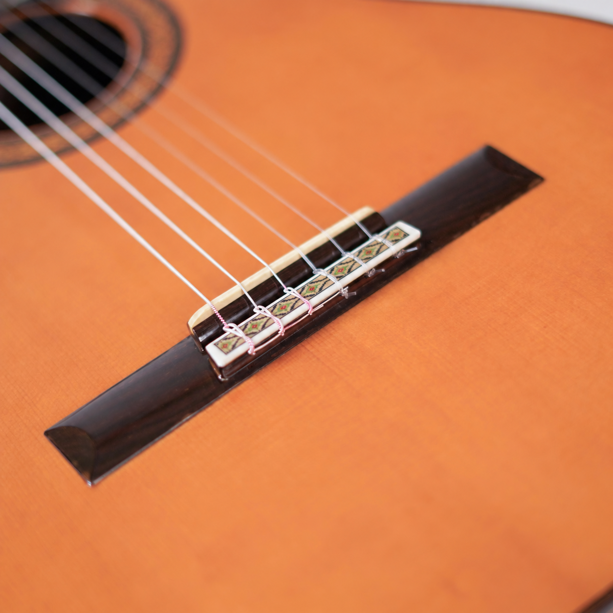Masaru Kohno No.15 1976 – cận cảnh ngựa đàn và điểm buộc dây nylon