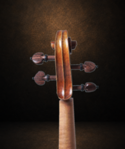 Mặt sau đầu đàn, hộp chốt và cần violin Ferenc Béla Váci CDM-2